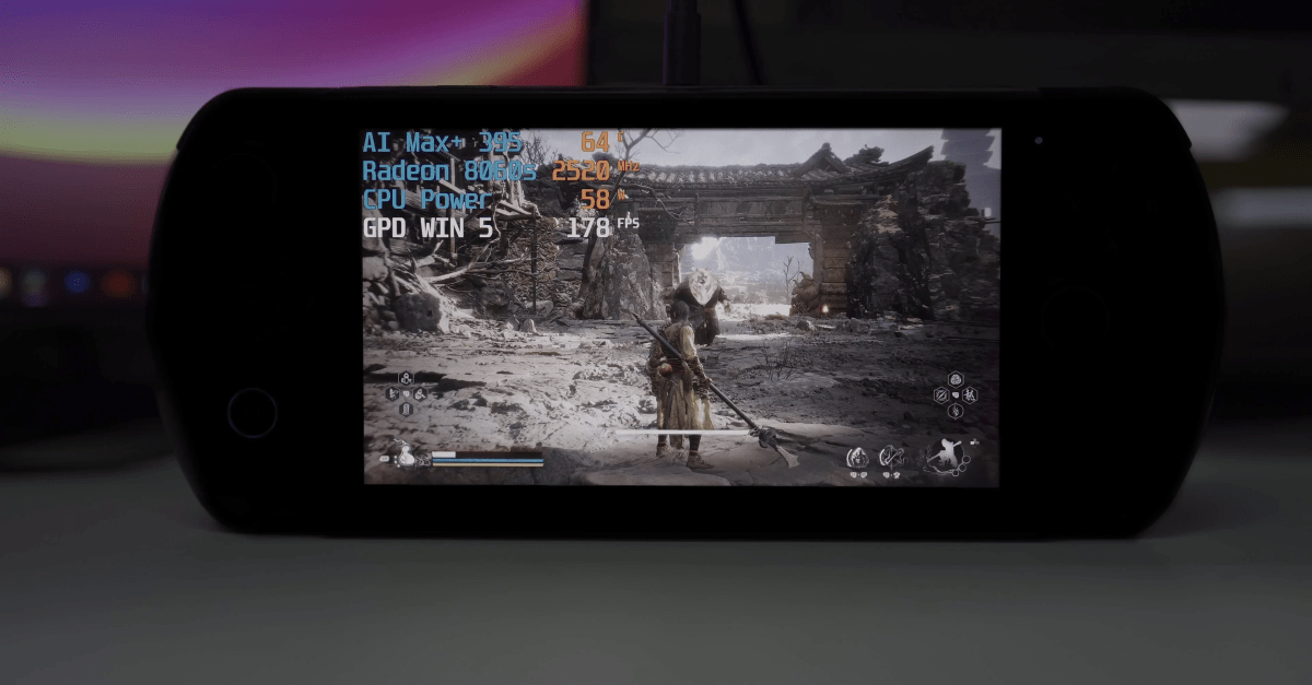 Handheld GPD Monster Strix Halo requires battery "backpack" or 180 W charger