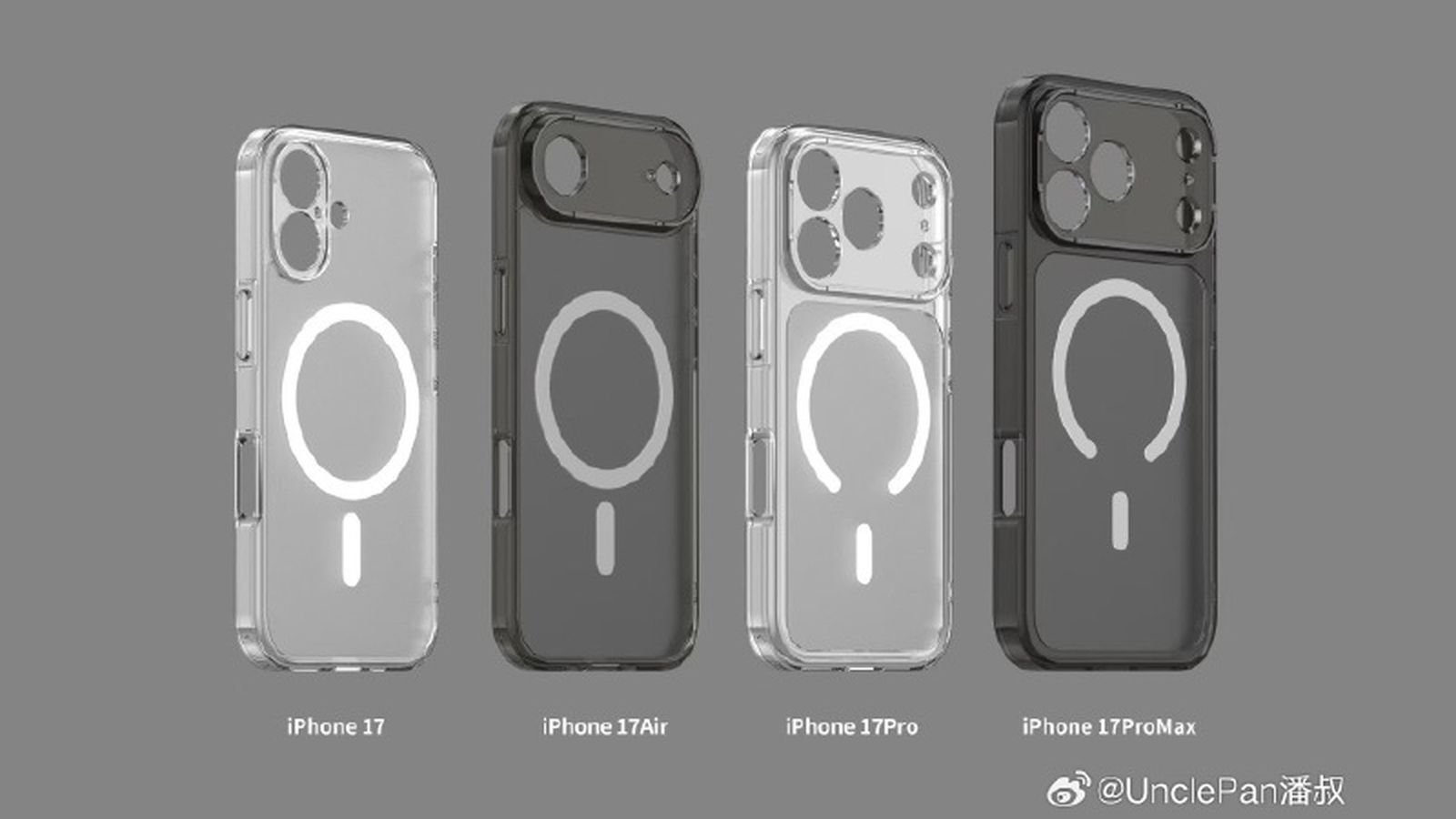 Here is another view of the alleged new design of Magsafe iPhone 17 Pro
