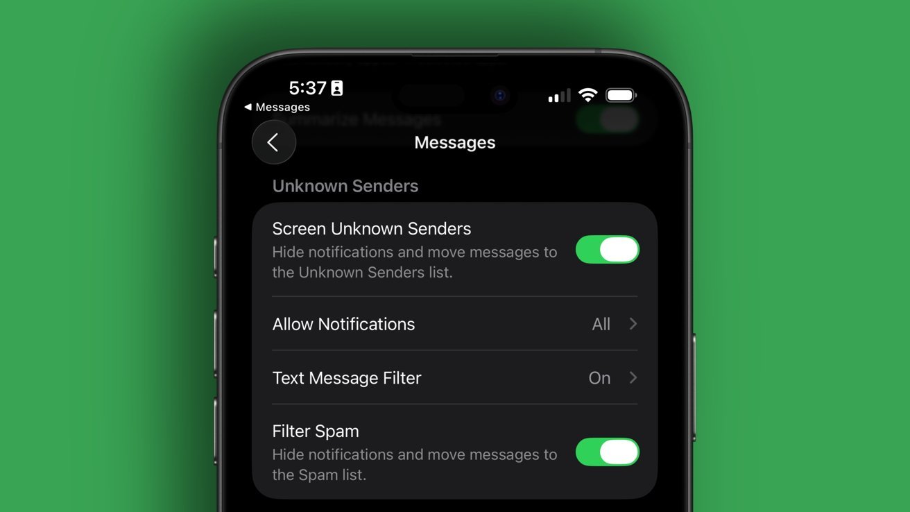 Message filtering in iOS 26 disturbance of politicians who want to annoy customers iPhone